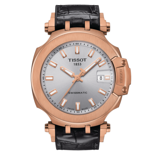 Tissot T-Race Swissmatic 45 Rose Gold PVD / Silver
